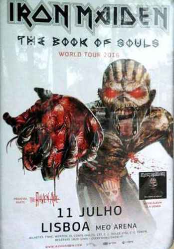 The book Of Souls World Tour 2016 - Lisboa