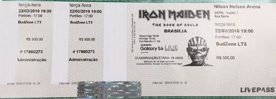 The Book Of Souls World Tour 2016 - Brasilia