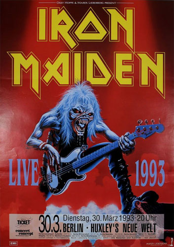 03/30/93 - Iron Maiden - Berlin - Germany