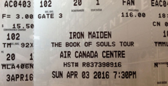 The Book Of Souls World Tour 2016 - Toronto