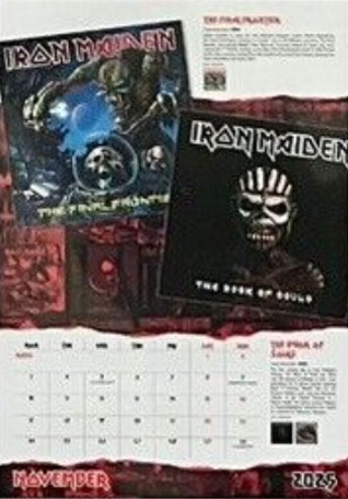 Iron Maiden calendrier officiel 2025