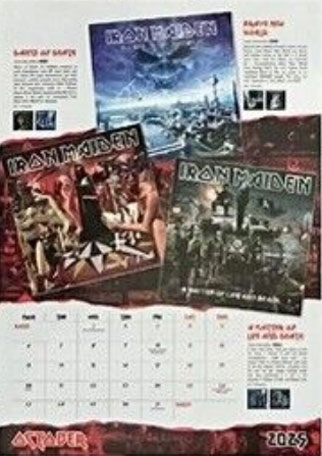 Iron Maiden calendrier officiel 2025