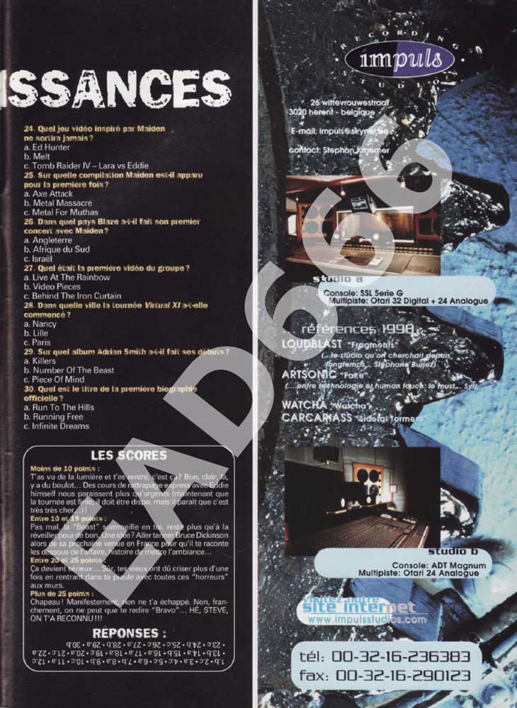 Hard N' Heavy Hors-Série N°2 - Décembre 1998