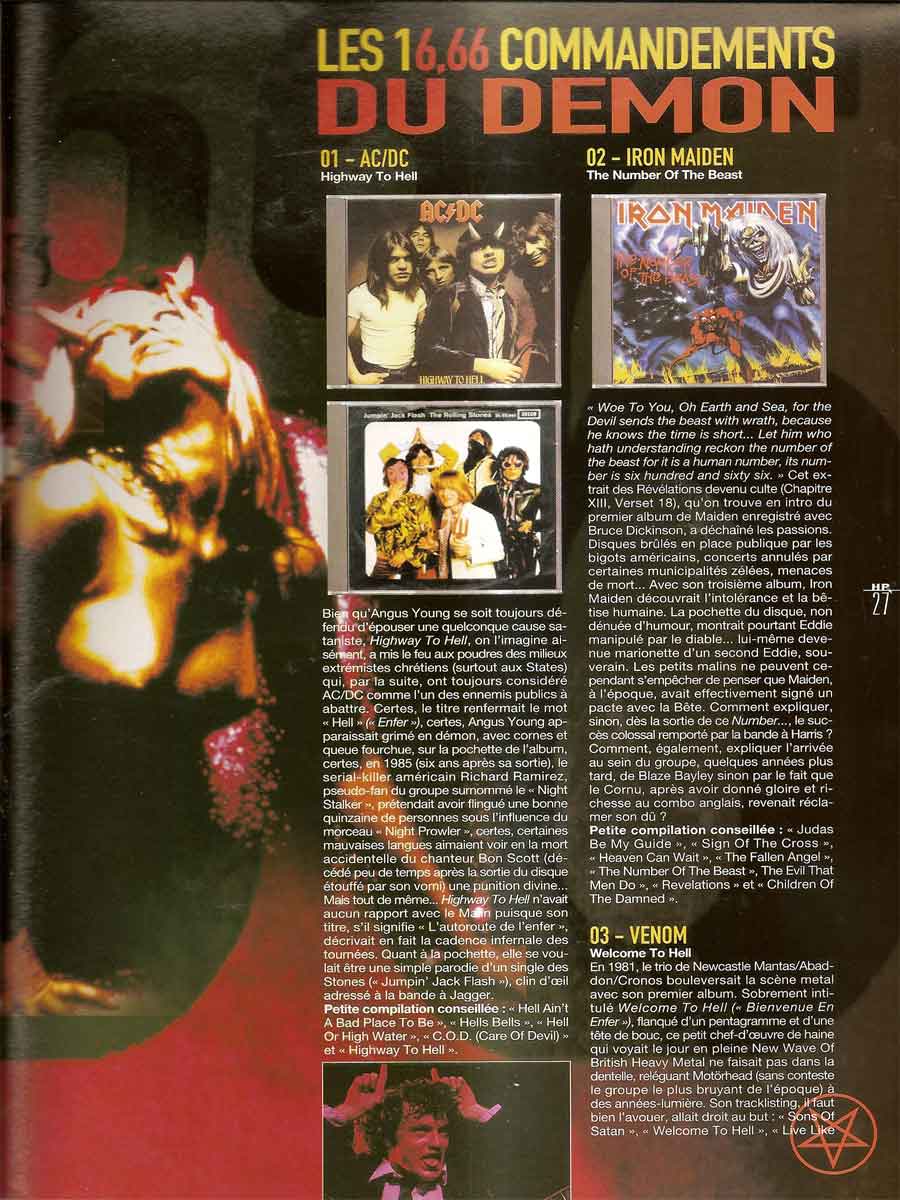 Hard Rock Magazine NS N°66 - Mars 2001