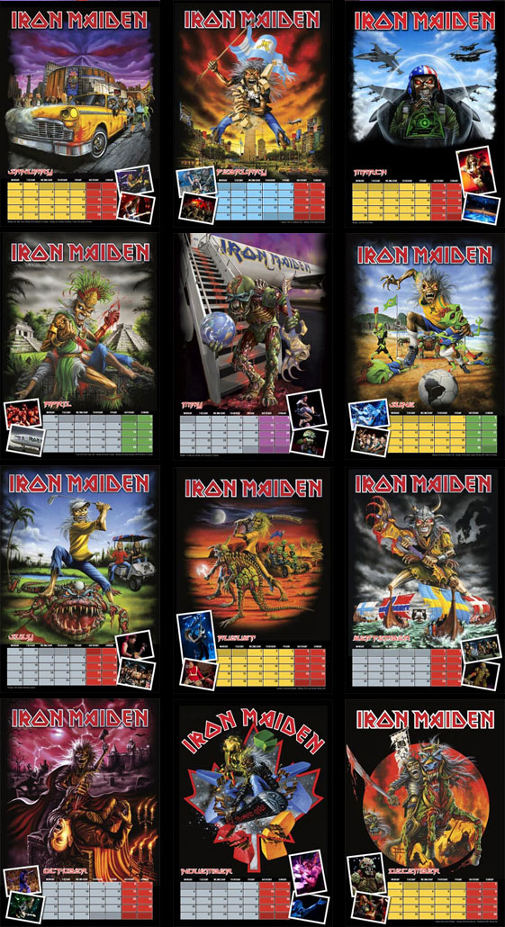 Iron Maiden Official Calendar