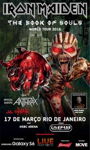 Iron Maiden - Rio de Janeiro - Brazil - 03/17/16