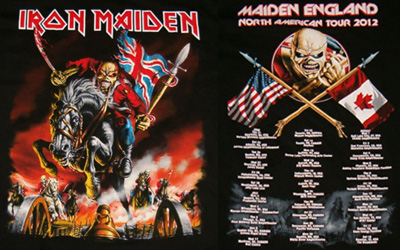 Maiden England Tour 2012 Event Shirt