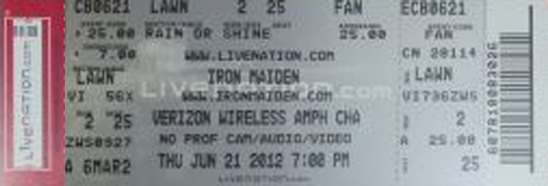 Iron Maiden - 06/21/2012 Charlotte - USA