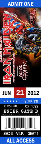 Iron Maiden - 06/21/2012 Charlotte - USA
