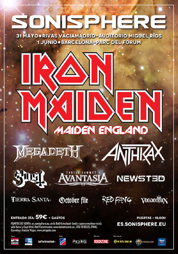 Maiden England Tour 2013 - Sonisphere - Spain