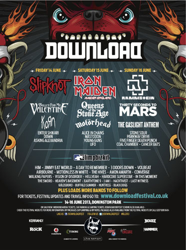 Maiden England Tour 2013 - Download Festival - England