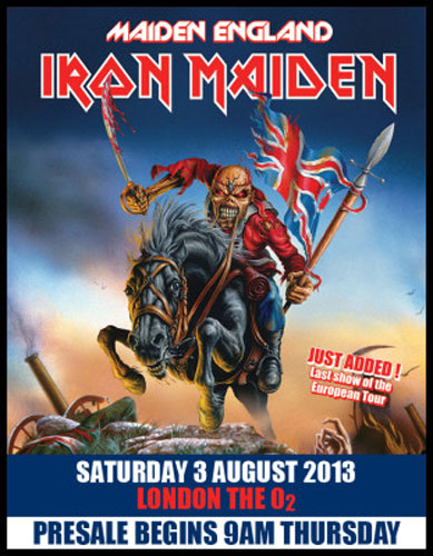 Maiden ngland Tour 2013 - London - England