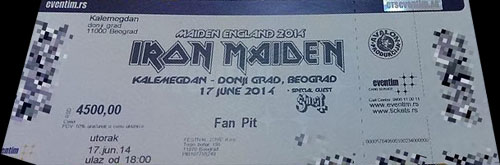 Maiden England Tour 2014 - Serbia