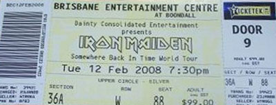 Somewhere Back In Time World Tour 2008