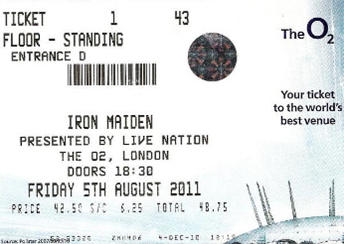 The Final Frontier UK Tour 2011 - London