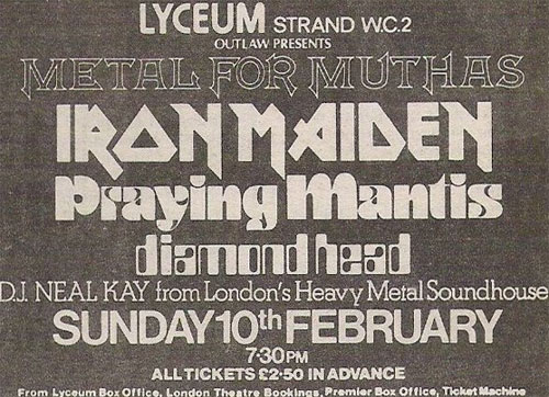 Early UK Concerts 1980
