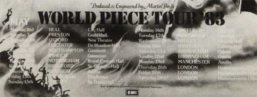 World Piece Tour 1983