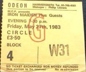 World Piece Tour 1983 - London