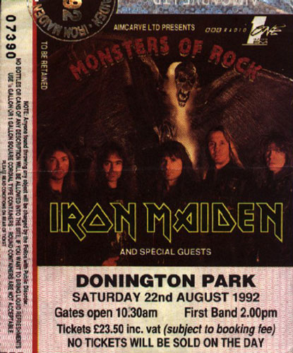 Monsters of Rock - Donington - 1992/08/22