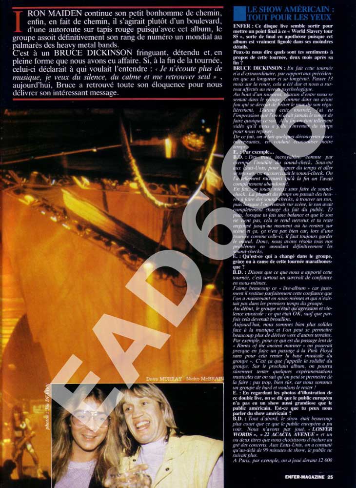 Enfer Magazine N°31 - Dec. 1985