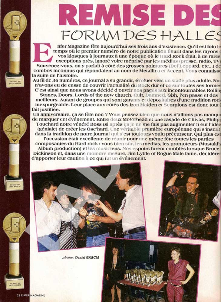 Enfer Magazine N°36 - Mai 1986