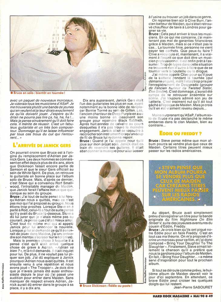 Hard Rock Magazine N°67 - Mai 1990