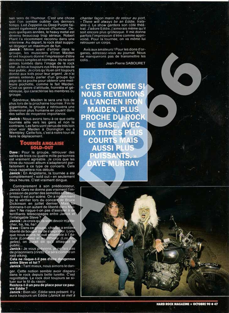 Hard Rock Magazine n°71- Octobre 1990