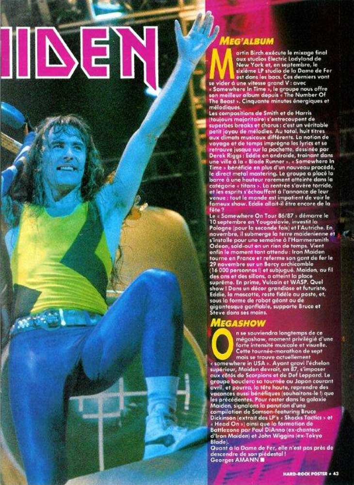 Hard Rock Poster N°13 - Janvier / Février 1987