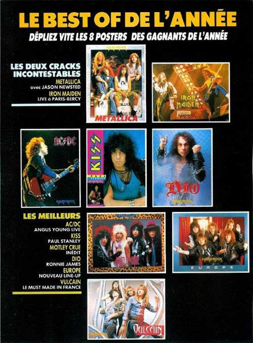Hard Rock Poster N°13 - Janvier / Février 1987
