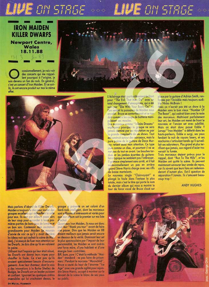 Metal Hammer N°3 – Fev 1989