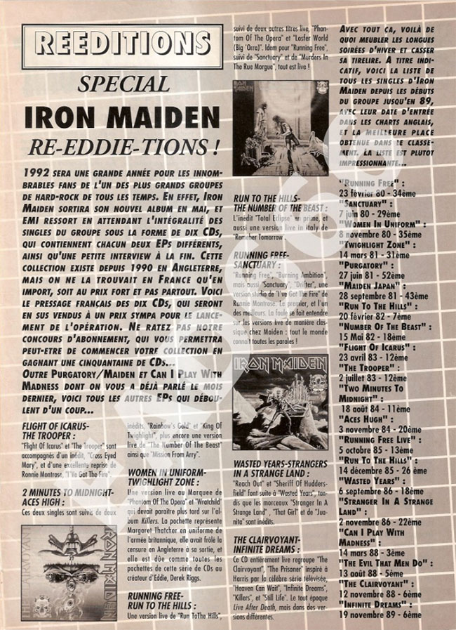 Metal Hammer N°38 - Mars 1992