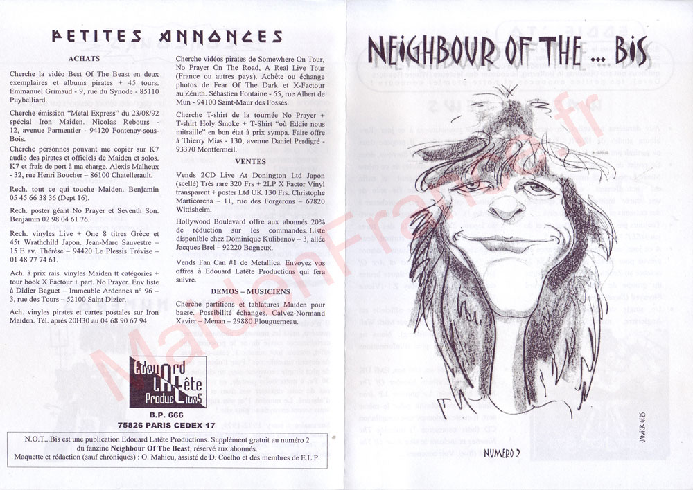 Neighbour Of The Beast N°2 - Octobre 1997