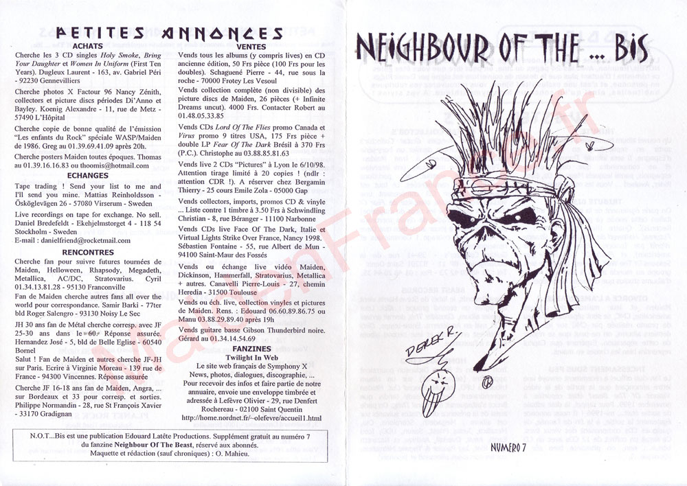 Neighbour Of The Beast N°7 - Mai 1999