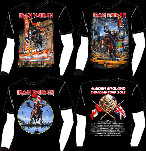 Iron Maiden Event Shirts Maiden England Tour
