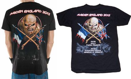 Iron Maiden Event Shirt France 2013