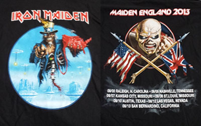 Iron Maiden Event Shirt USA 2013
