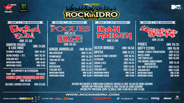 Maiden England Tour 2014 - Rock In Idro - Italy