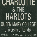 Charlotte and the Harlots Tour 1988 - London