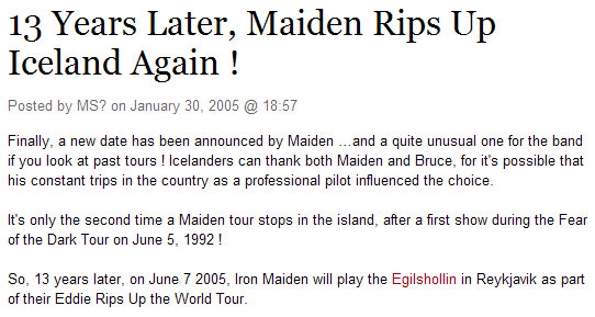 The Early Days Tour 2005