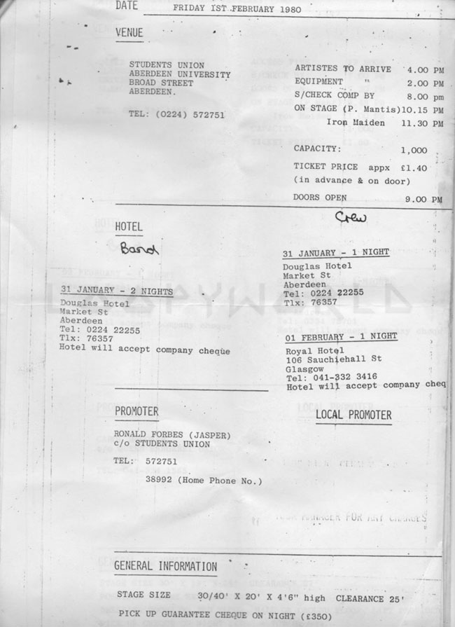 Early UK Concerts 1976-1980