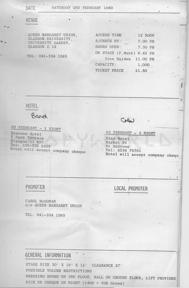 Early UK Concerts 1976-1980