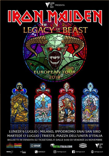 Legacy Of The Beast European Tour 2018