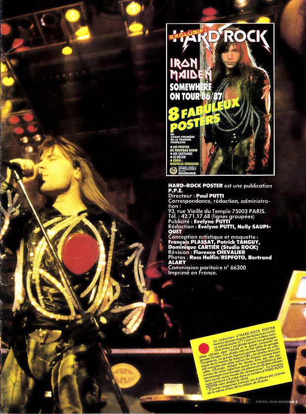 Hard Rock Poster N°12 – Novembre / Décembre 1986