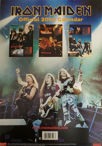 Iron Maiden Official Calendar