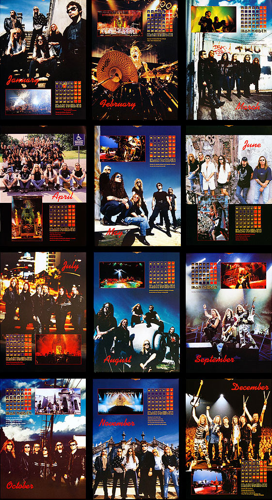 Iron Maiden Official Calendar