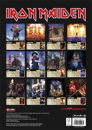 Iron Maiden Official Calendar