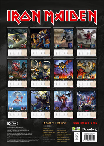 Iron Maiden Official Calendar