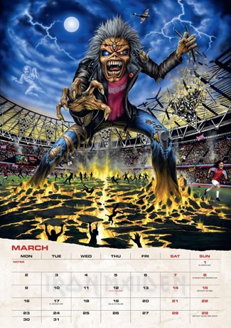 Iron Maiden calendrier officiel 2026
