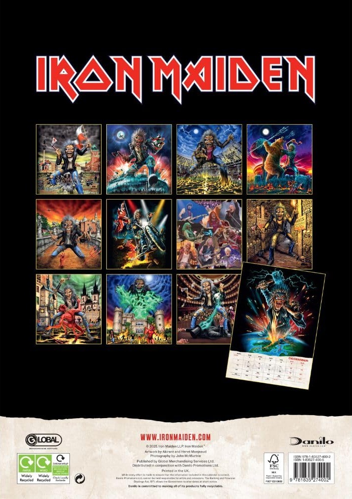 Iron Maiden Official Calendar