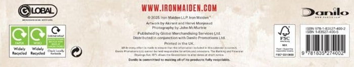 Iron Maiden Official Calendar